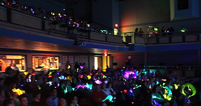 The glowing audience at Jim Horwich's band's performance in Falmouth, ME.
